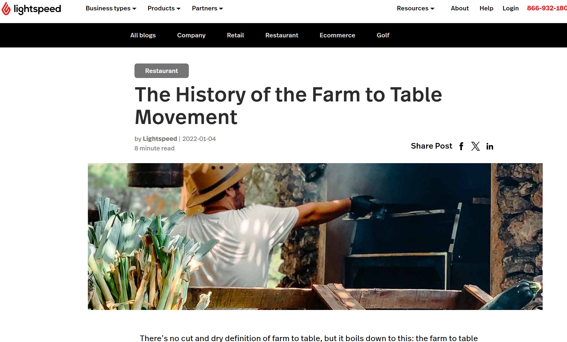 The History of the Farm to Table Movement