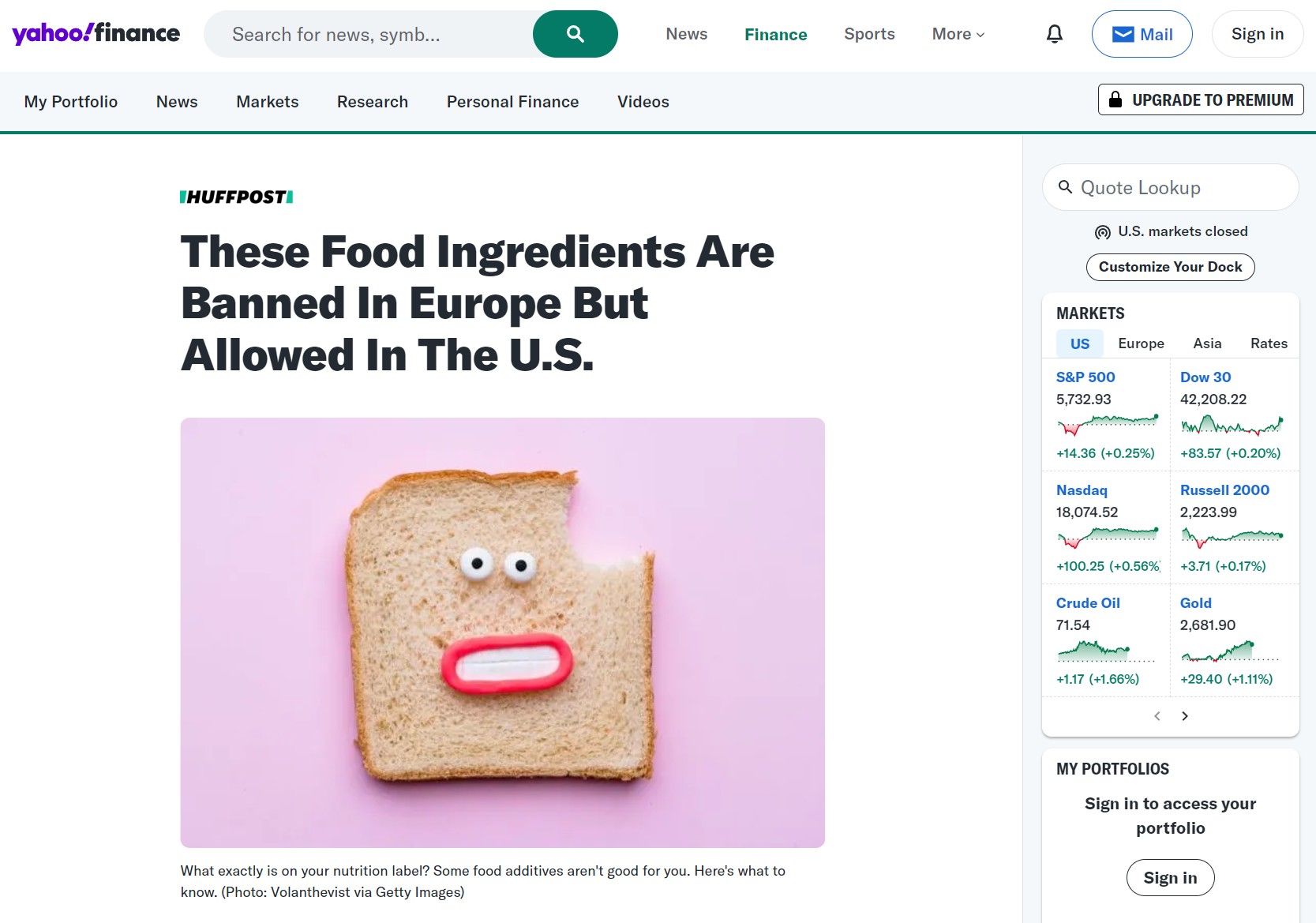 These Food Ingredients Are Banned In Europe But Allowed In The U.S.