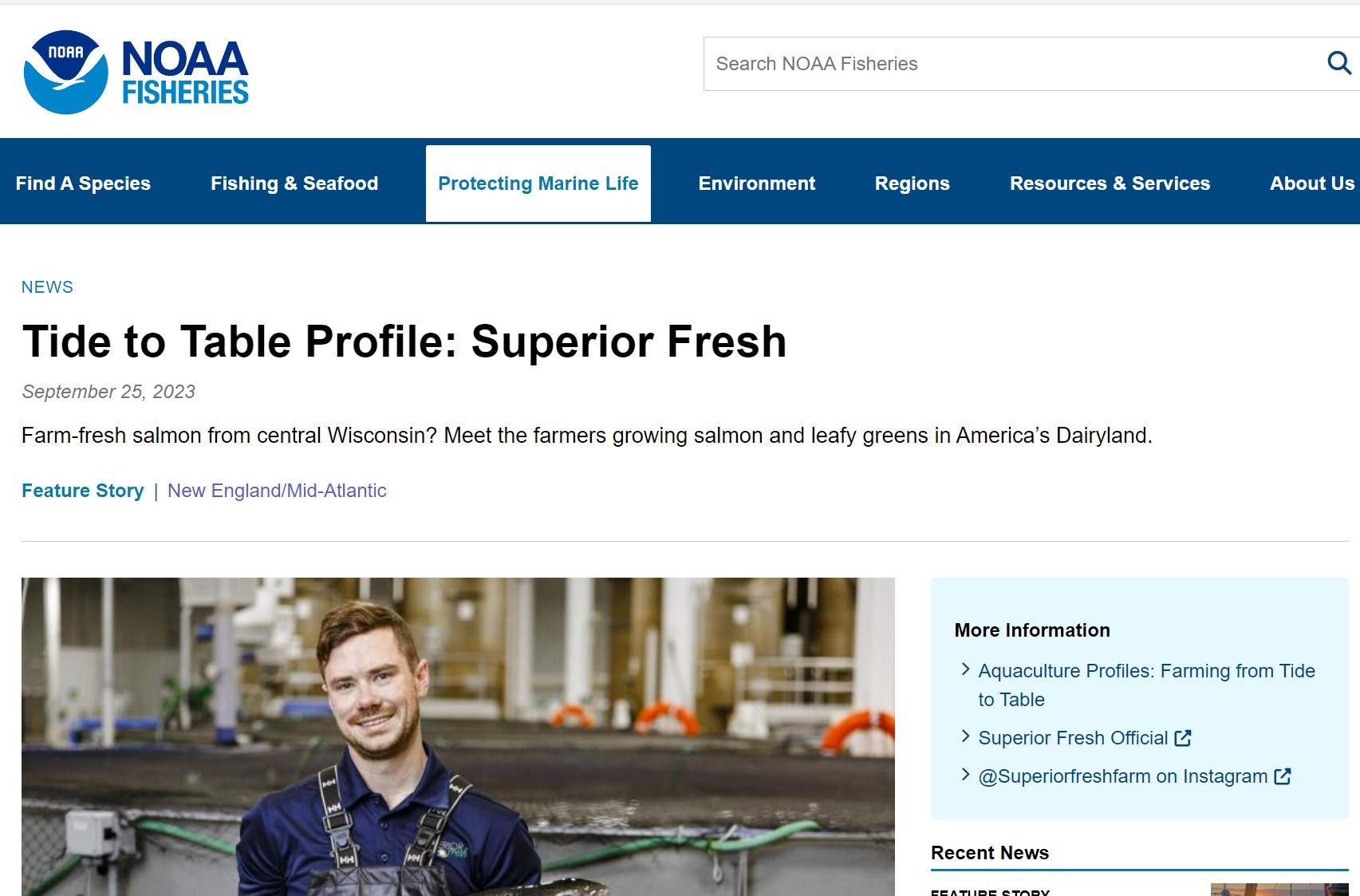 Tide to Table Profile: Superior Fresh