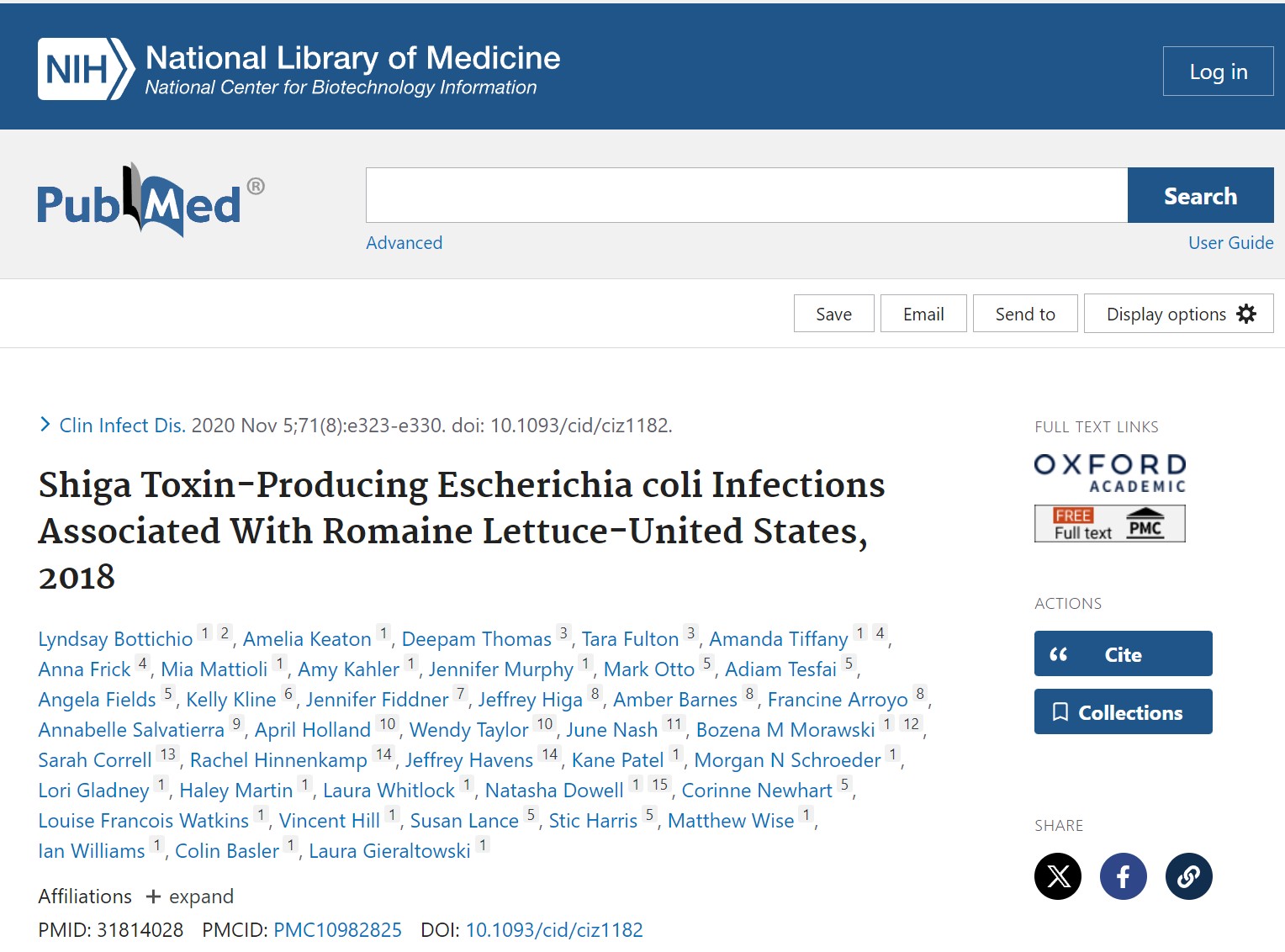 Shiga Toxin-Producing Escherichia coli Infections Associated With Romaine Lettuce-United States, 2018